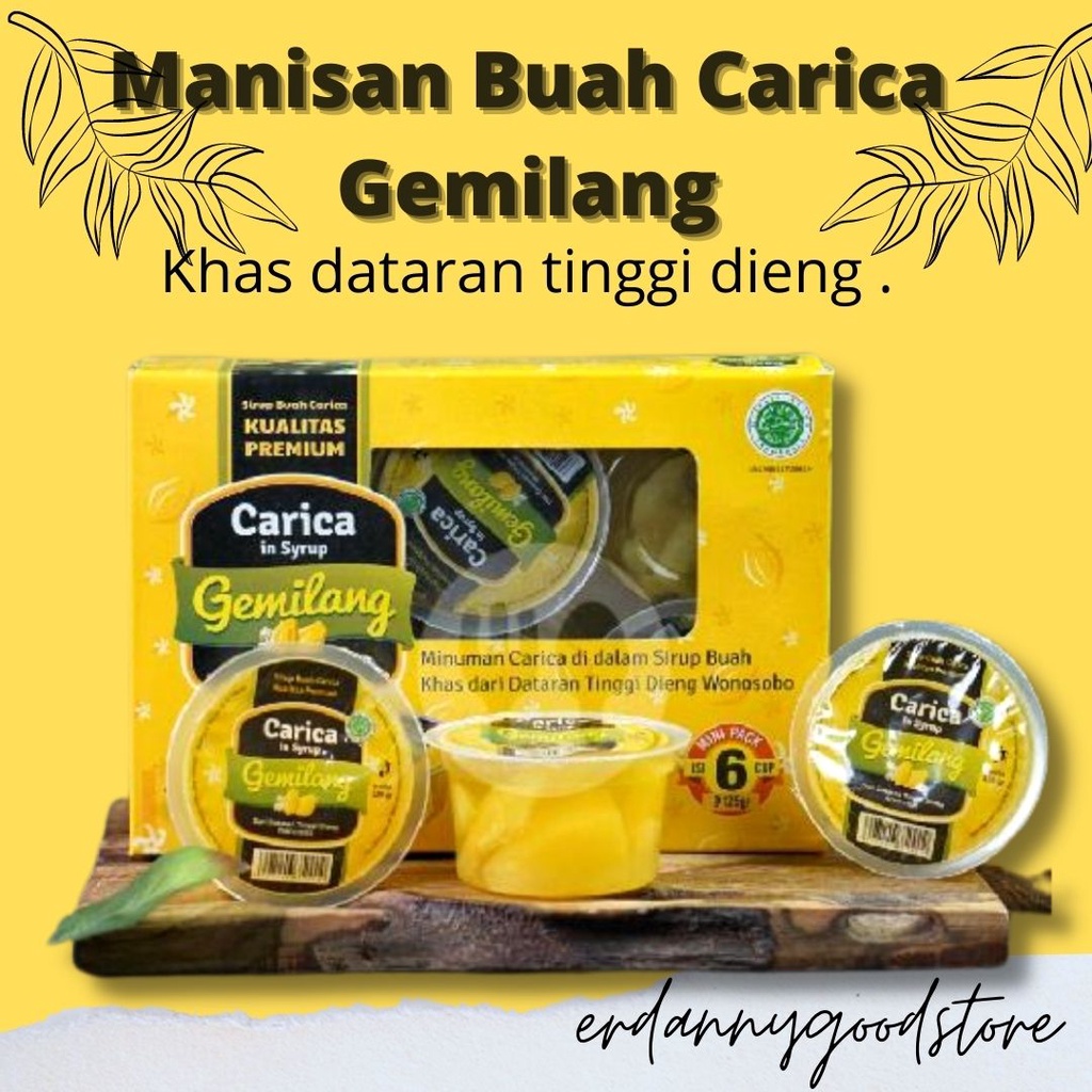 

PROMO edisi LEBARAN ✅ [erdannygoodstore] hampers Manisan Buah Carica Gemilang Mengandung Vitamin A, C dan E / 125 Gr/cup | Syrup Asli Khas Dieng Wonosobo Grosir Bekasi / Manisan buah carica, manis alami, buah nya empuk dan menyegarkan TERMURAH