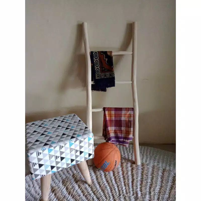 Tangga Kayu Jati Decorasi natural / Tangga Hias /Ladder