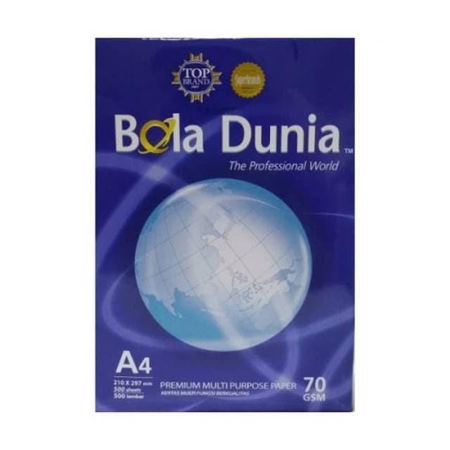 

Kertas / Kertas A4 Bola Dunia 70Gr