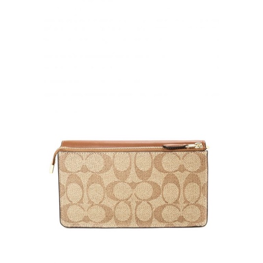 Coach Foldover Wrislet In Blocked Signature Canvas (78229)