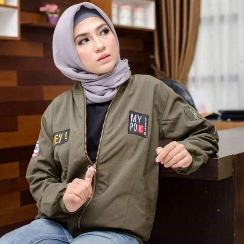 MY POK ARMY JAKET - JAKET CEWEK - JAKET CEWEK MURAH - JAKET ARMY