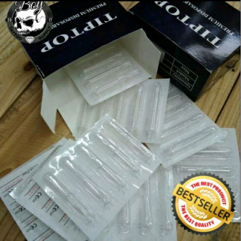 

Disposable Tip Tattoo Flat Block / Shading TIP TOP 1 Box Dispotip