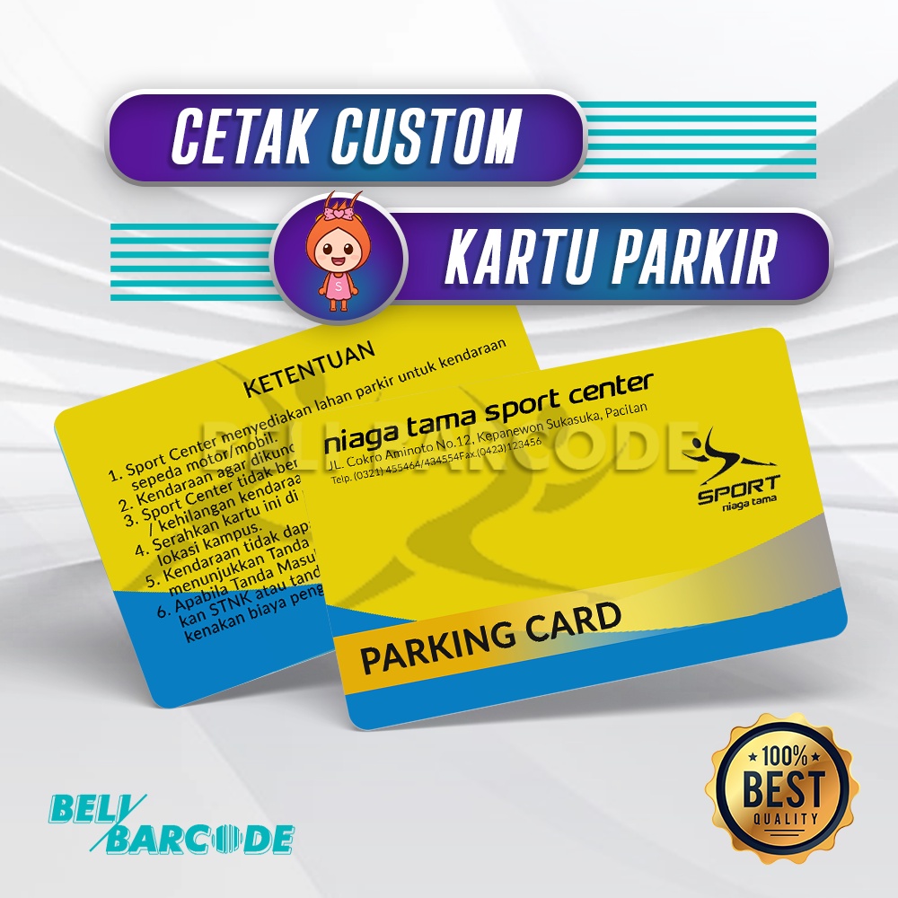 Custom Cetak Kartu RFID Member Khusus Kartu Parkir Kantor Mall Bandara Hotel