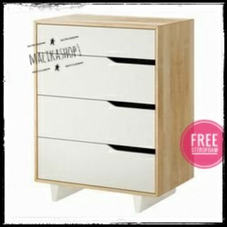 Nakas 4 laci minimalis kabinet Drawer modern murah N19 | Shopee Indonesia