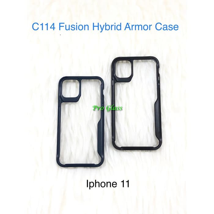 C114 Iphone 11 / 11 PRO / 11 PRO MAX Fusion Hybrid Premium Armor Case Silicone Acrylic