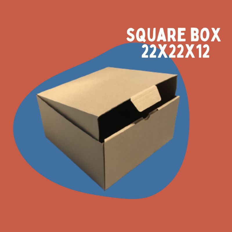 

SQUARE BOX 22x22x12 // KARDUS DIE CUT PACKAGING KARTON