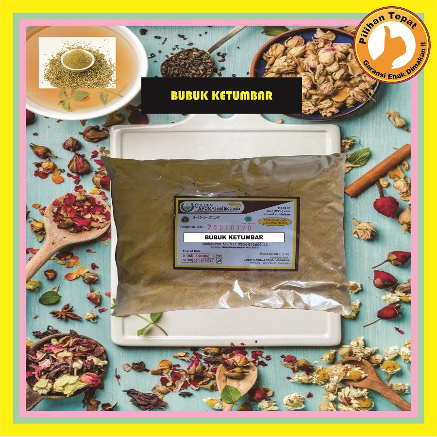 

Bubuk Ketumbar 1 Kg Coriander Powder Ketumbar Bubuk Asli 1Kg Golden Aroma