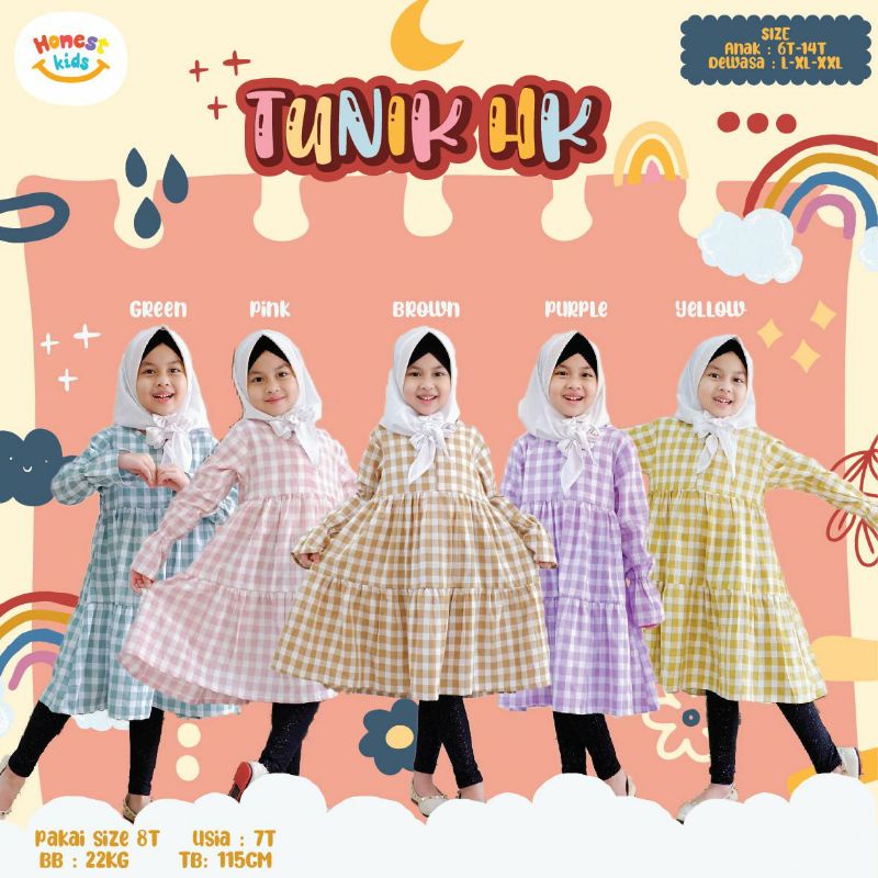 Tunik Anak/ Tunik Rample/ Tunik Lucu/  Tunik Honestkids