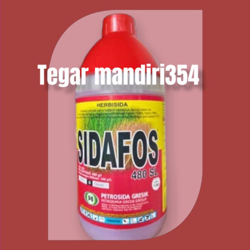 HERBISIDA SIDAFOS 1LITER Herbisida gliposat 480sl sidafos 1liter Raxun rumput mati sampai akar Sidaf