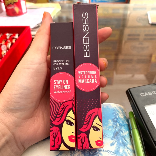 Esenses Waterproof Volume Mascara/ Eyeliner Esenses Bpom