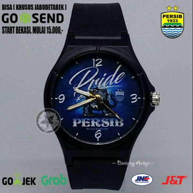 JAM TANGAN PERSIB ANTI AIR (+BOX JAM BB &amp; +BATREI CADANGAN)