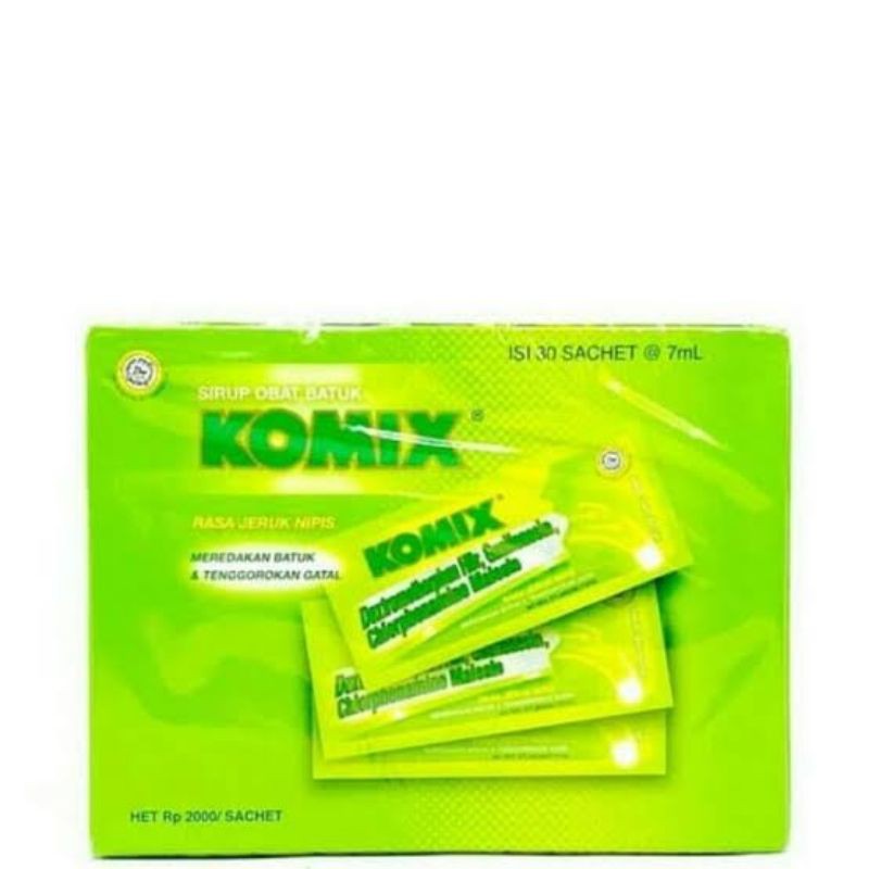 Komix Syrup [7ml x 30 Sachet] ORIGINAL-BPOM