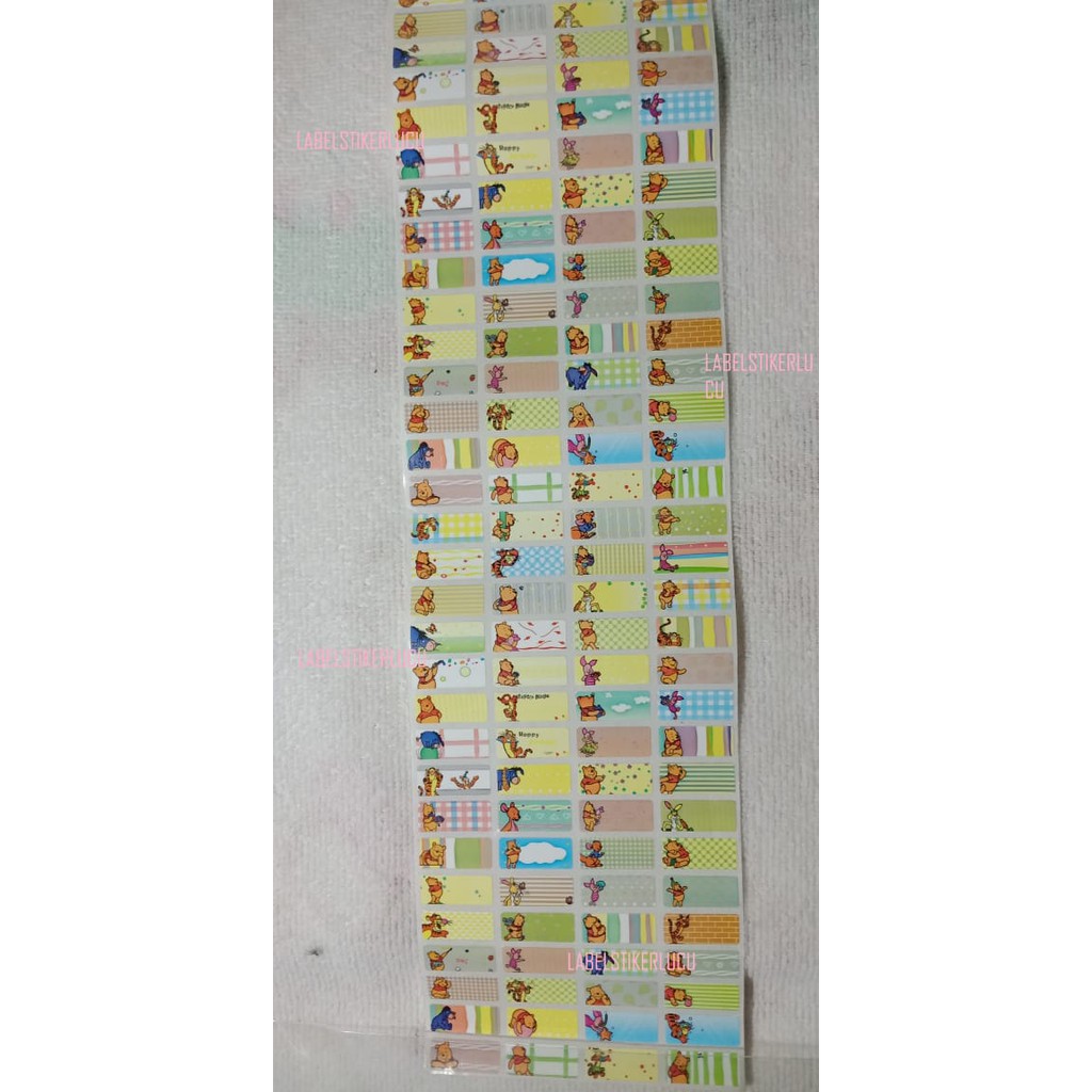 

Sticker Label Motif Pooh (isi 120pcs) variasi gambar
