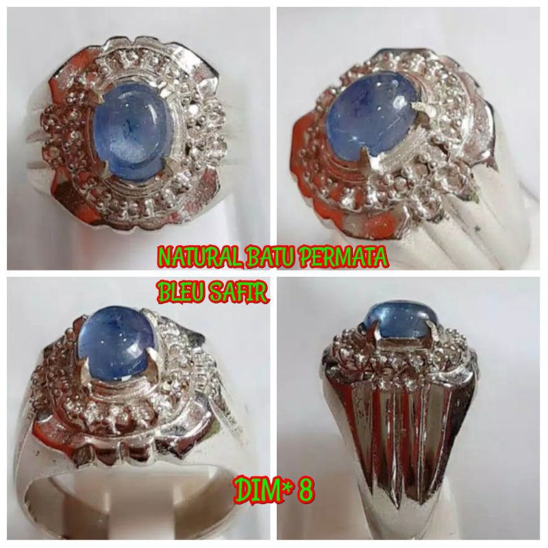 NATURAL BATU PERMATA BLUE SAFIR