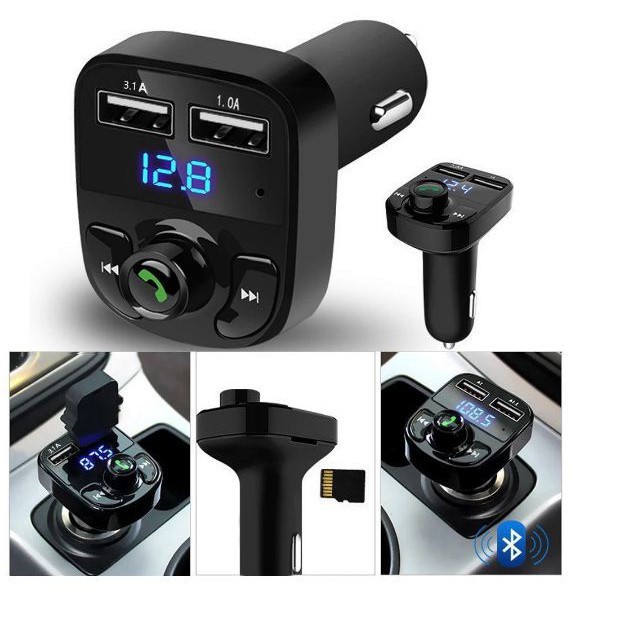 Bluetooth receiver  Car Charger  Mobil 2 Port USB Modulation MP3 Transmitter Dengan Bluetooth ORIGINAL 3.1 Amper