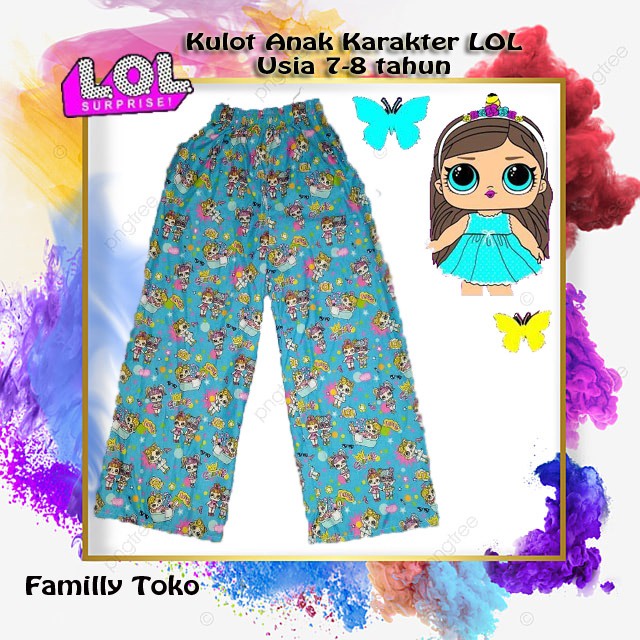 PILIH MOTIF Kulot Anak Perempuan Katun Usia 5th - 8th / Grosir kulot anak,bisa ecer / Celana Kulot Anak / Pilih Motif Kulot anak 5-8 tahun L/KULOT ANAK PEREMPUAN CALLYSTA CALISTA KALISTA CELANA PANJANG CEWEK MOTIF