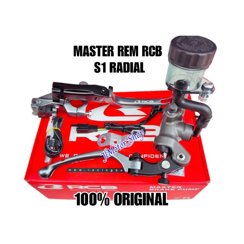 MASTER REM RCB S1 KANAN KIRI S1 RADIAL - PAKET MASTER REM DAN HANDLE KOPLING REM RCB S1 BEAT VARIO SCOOPY GENIO AEROX RXKING RX KING TIGER NINJA R RR 250 VIXION JUPITER MX MXKING SONIC SATRIA FU CBR MEGAPRO NMAX ADV PCX VARIO 160 S1 RADIAL FORGED ORIGINAL