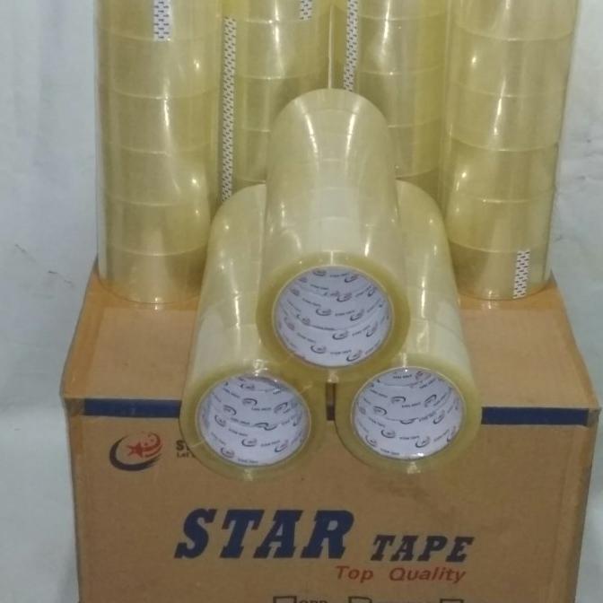 

1dus @72pcs lakban startape bening/coklat kwalitas seperti daimaru CUCI GUDANG