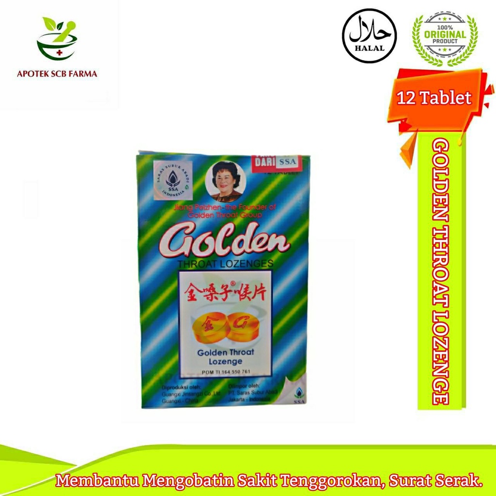 

Golden Throat Lozenges - Obat Permen Pereda Sakit Tenggorokan