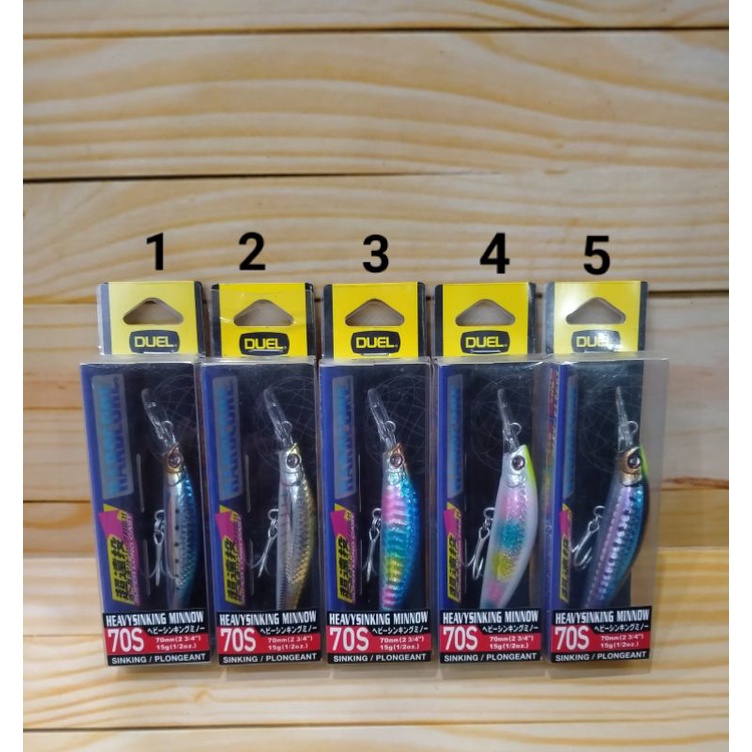 Umpan Duel Hardcore Heavy Singking Minnow 70mm