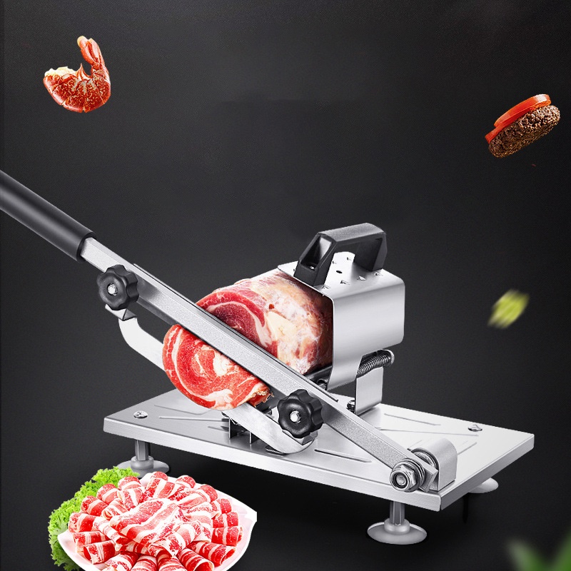 HOVELSHOP Alat Pemotong Pengiris Sayuran Buah Daging Beku Stainless Steel Meat Slicer