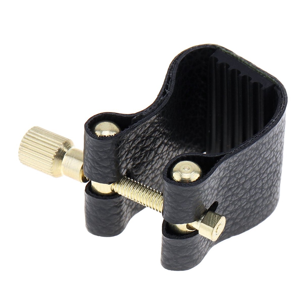 Corong Alto Saxophone Universal Praktis Profesional Dengan Klip Ligature Bahan Kulit