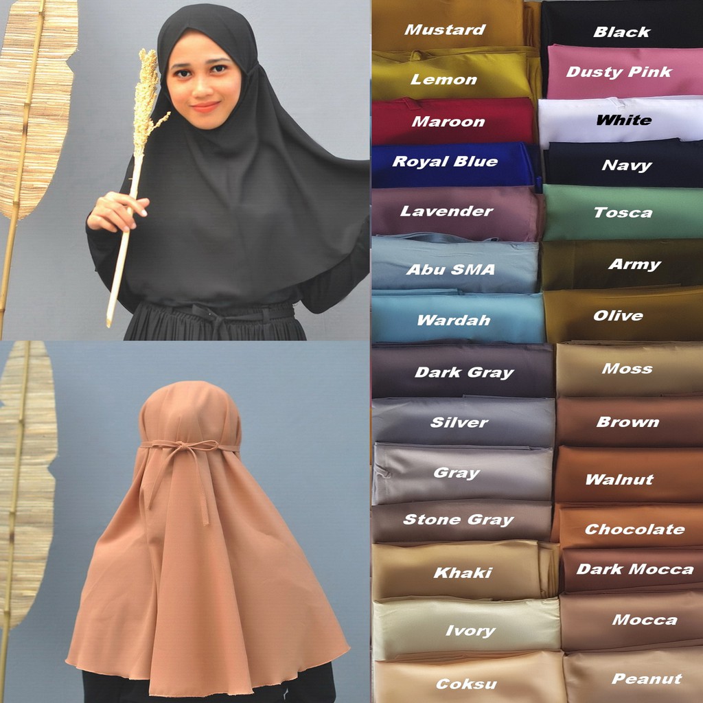 Hijab Instan Bergo  Maryam  Diamond PART 1 Shopee Indonesia