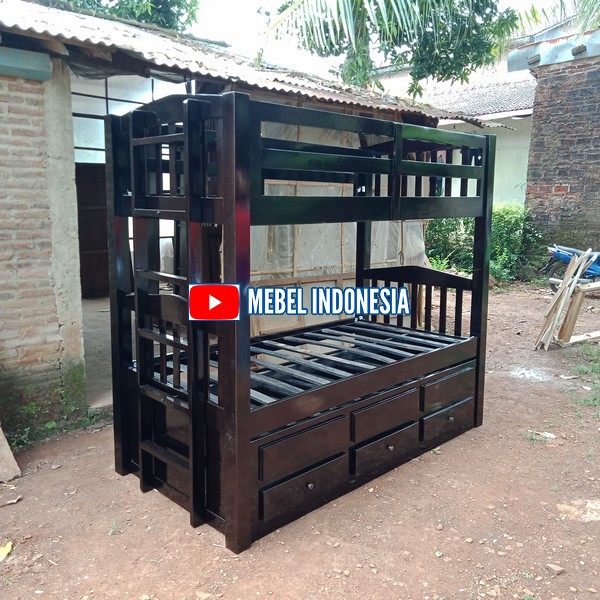 Tempat Tidur Tingkat Anak Perempuan Dan Laki Laki Murah Kayu Jati Minimalis Termurah