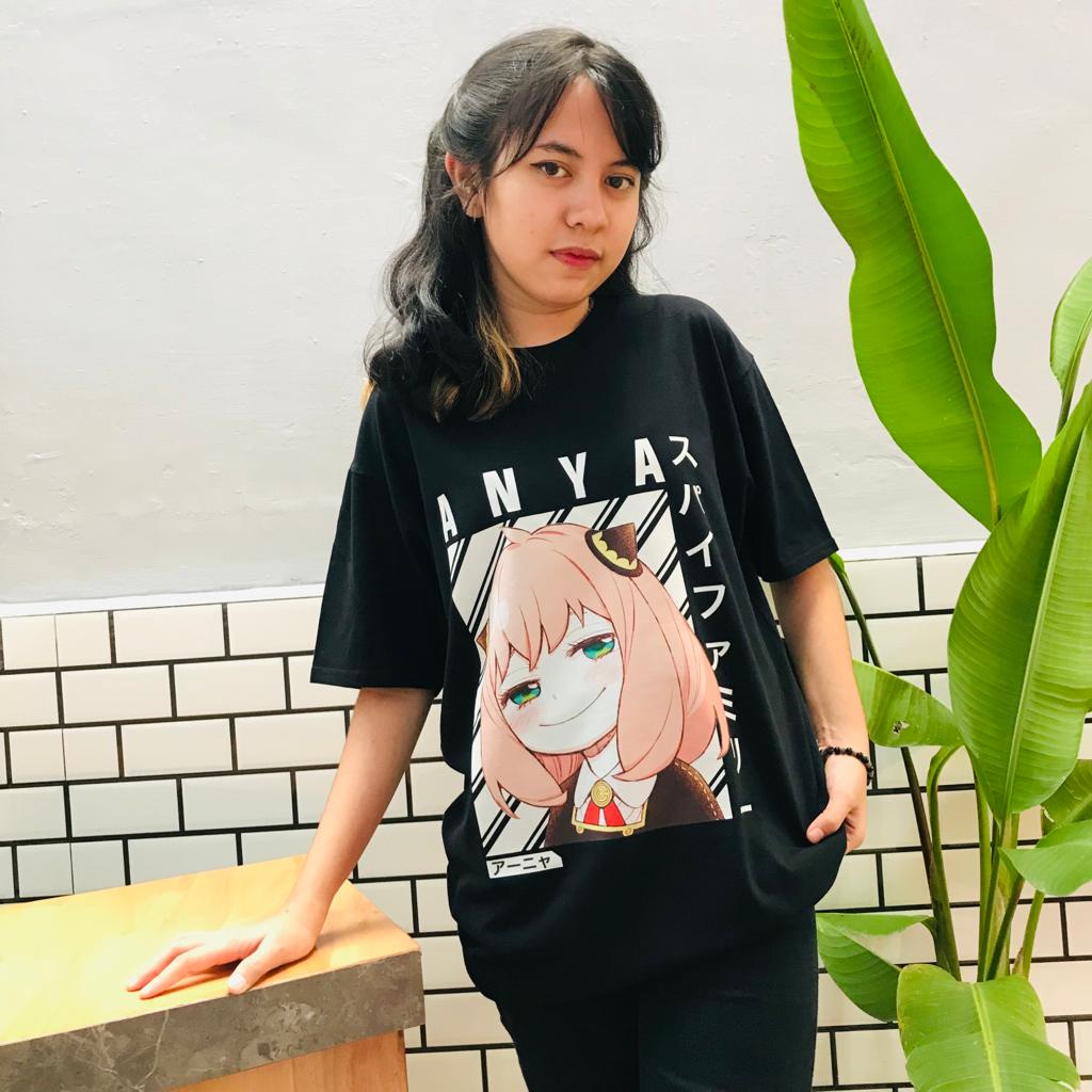 Tshirt Anya Smirk Kanji Anime Manga SPY x Family Premium Unisex