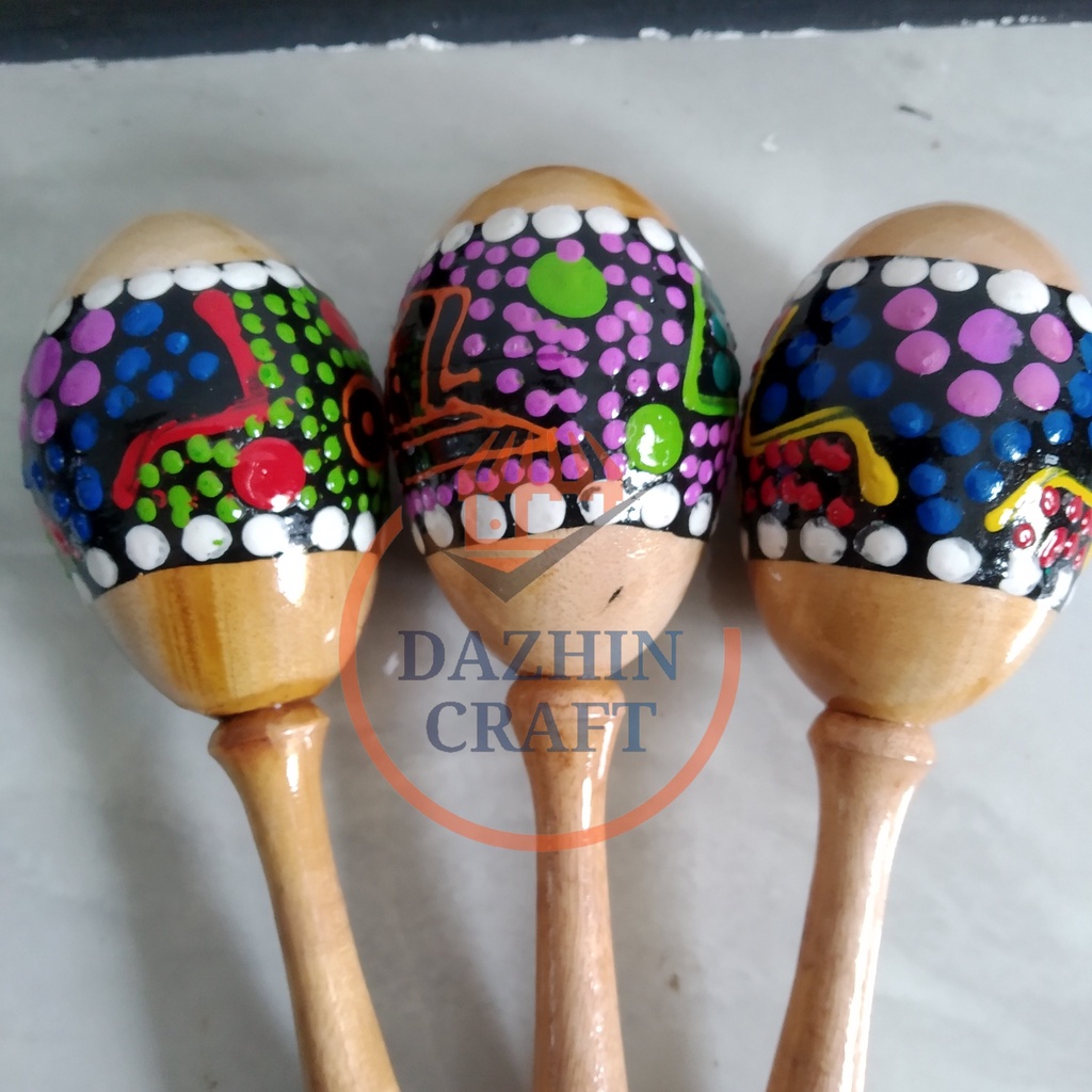 Alat Musik Tradisional Marakas Pasir &quot;Canting Kecil&quot;, Shacker Maracas