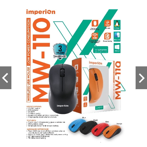 IMPERION MW 110 WIRELESS MOUSE LOW POWER CONSUMPTION KAIHL SWITCH