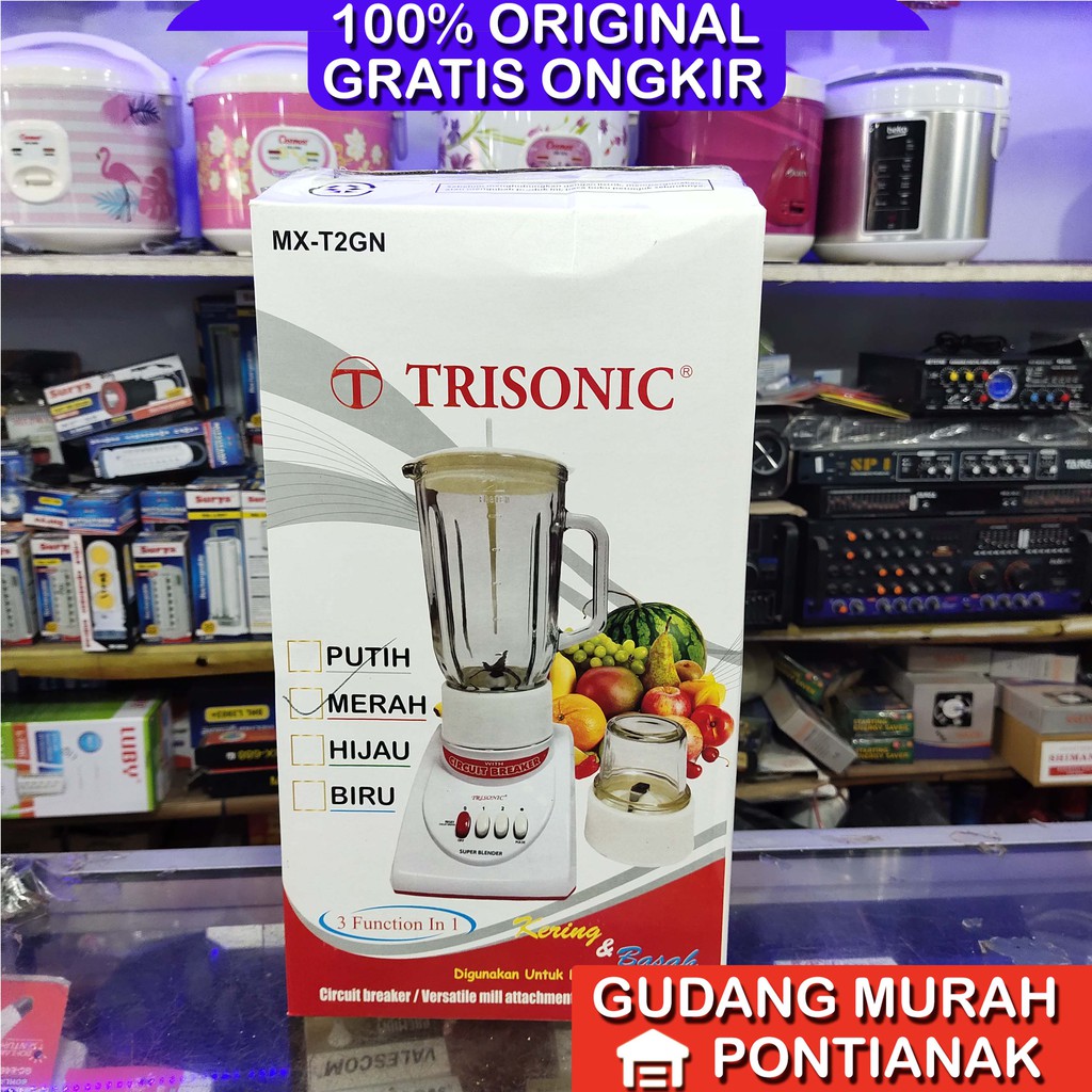 Blender National quality Trisonic 2 in 1 kering dan basah kualitas nasional