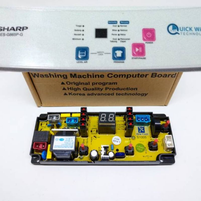 MODUL/PCB MESIN CUCI SHARP Top Loading ES-G865P-G