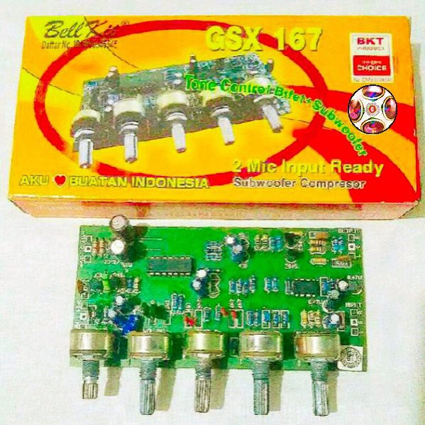 KIT TONE CONTROL BASS SUBWOOFER PLUS INPUT MIC