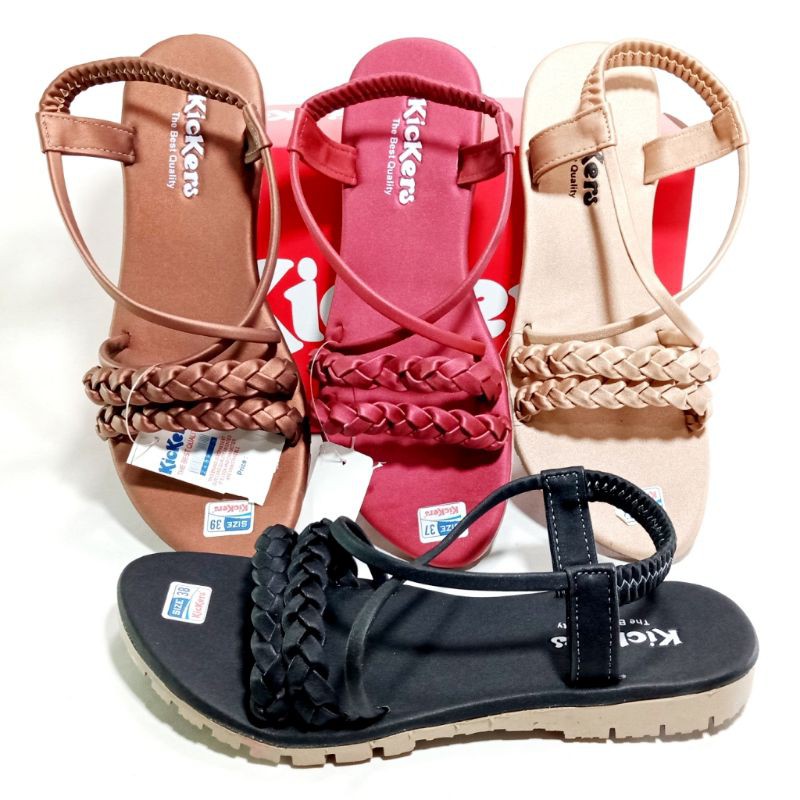 Kickers SLD 04 Sandal Flat Wanita Size 37-40