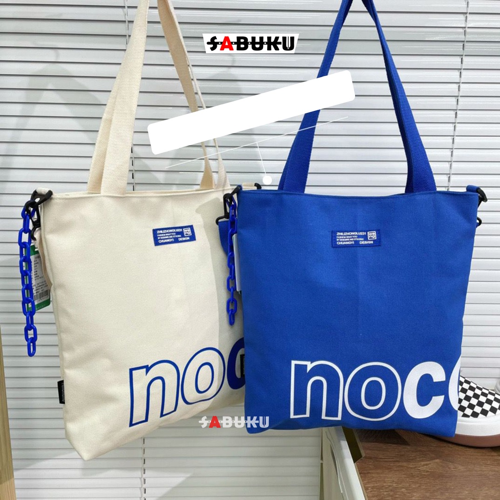 Tas Tote Bag Wanita Tas Sekolah Kanvas Resleting Kpop Korea Fashion Totebag Pria Wanita -257