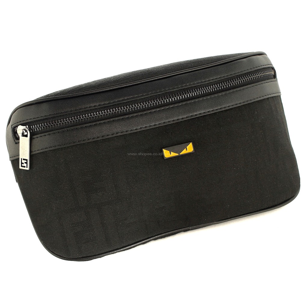 TOKOKOE -  Tas Pinggang Waist Bag Import Tas Pria Premium - FND WB29 Black