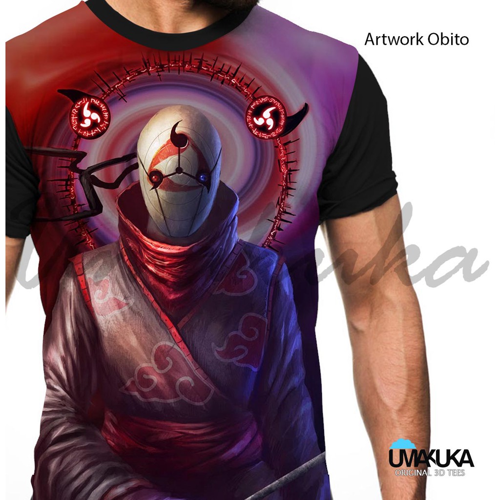 KAOS FULLPRINT NARUTO KEREN TERLARIS / KAOS KARAKTER NARUTO / KAOS FULLPRINT