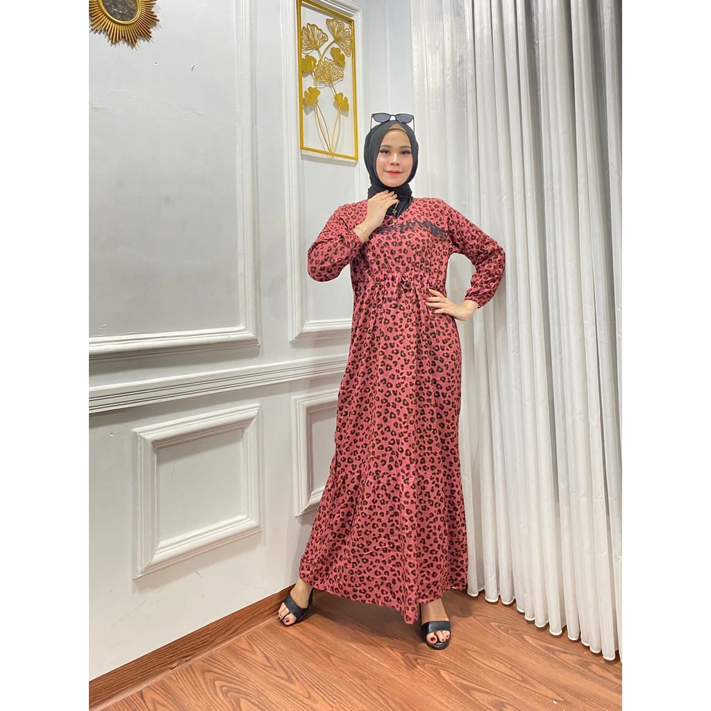 1KG MUAT 4PCS | DRESS GAMIS RAYON TIGERA HITS OOTD SELEBGRAM FASHION GROSIR MURAH WANITA