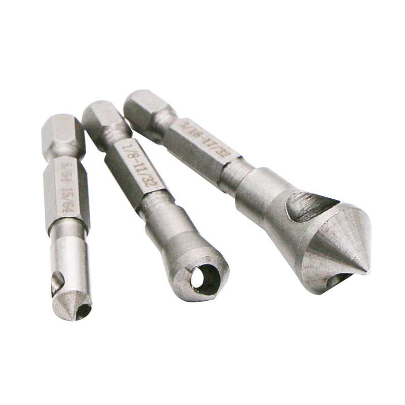 TD-DFA JIGONG Mata Bor Drill Bit Countersink HSS 3 PCS - JGI-KL3