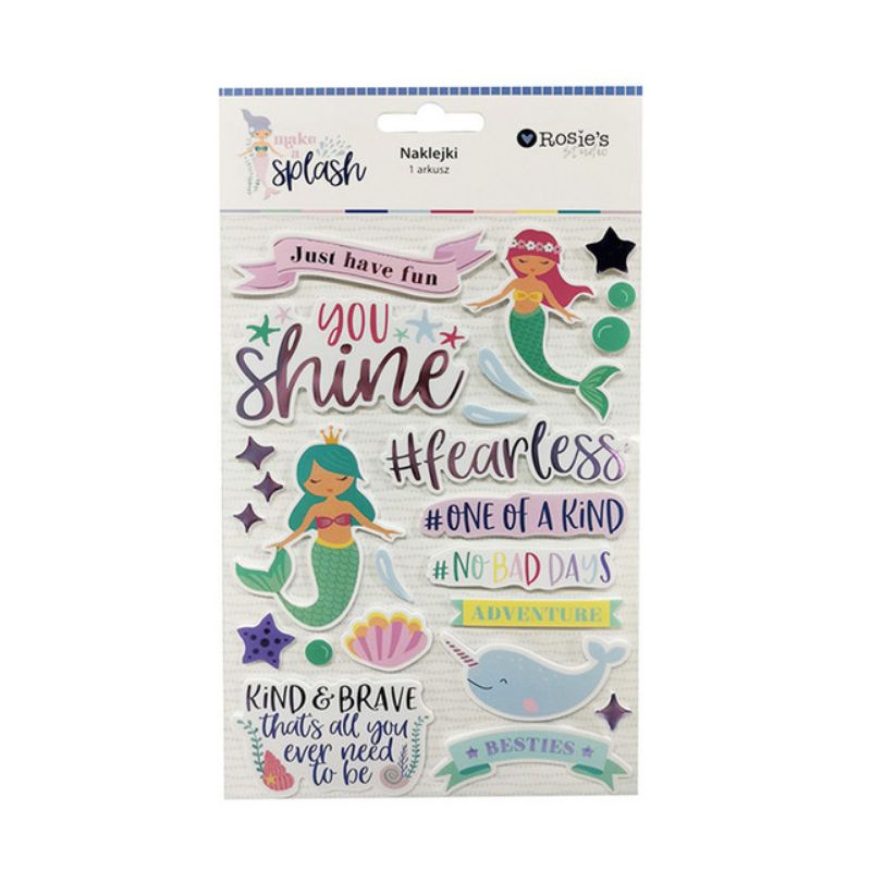 

rosie's studio sticker foam untuk scrapbooking, planner jurnal dan diary