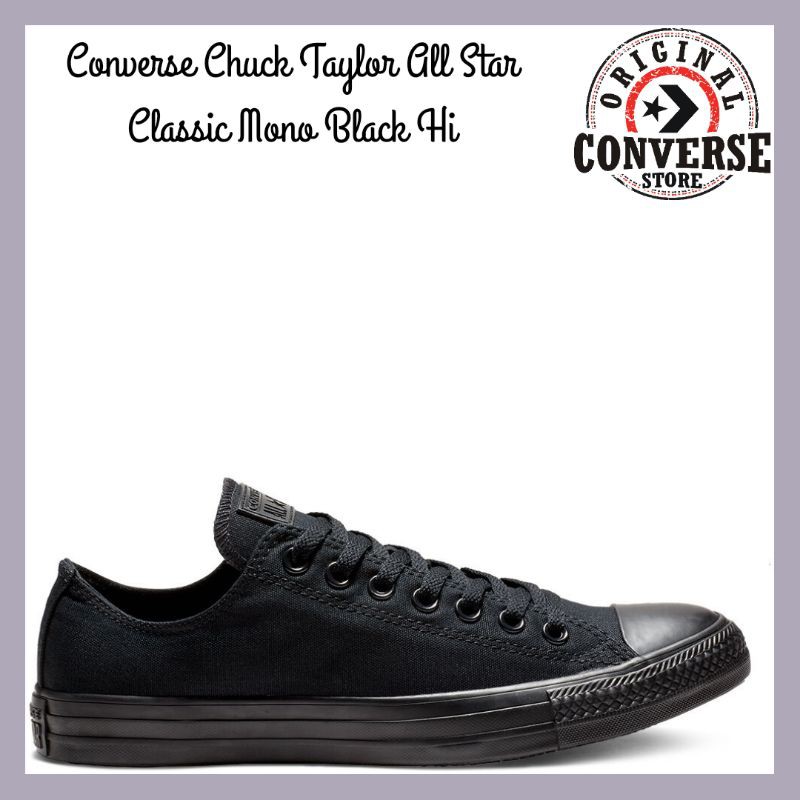 

ORIGINAL CONVERSE CHUCK TAYLOR ALL STAR MONO BLACK FULL Ox M5039C UNISEX