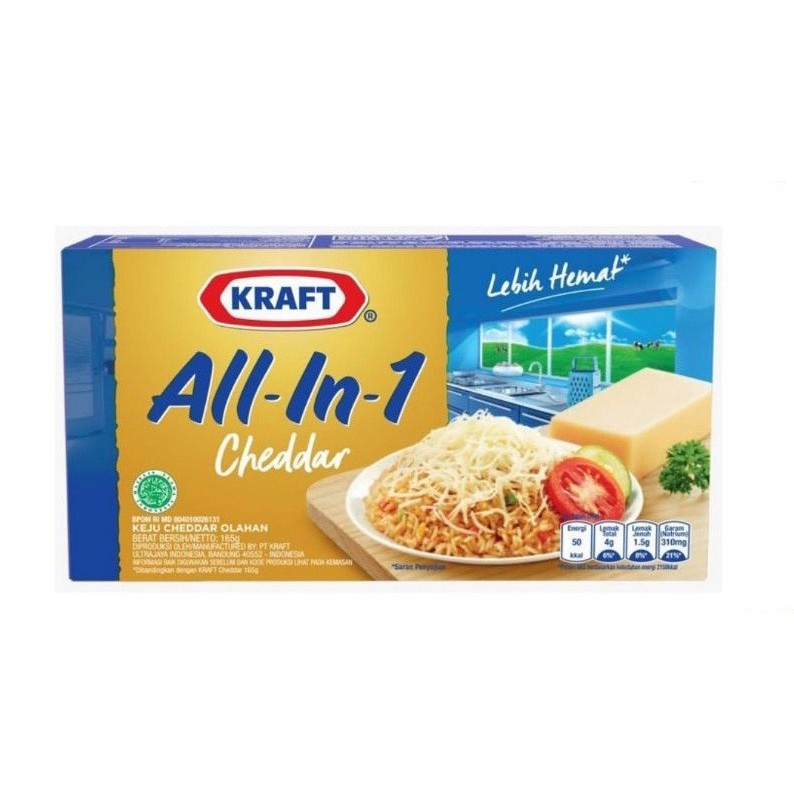 

Kraft Keju Cheddar All In ! 160gr