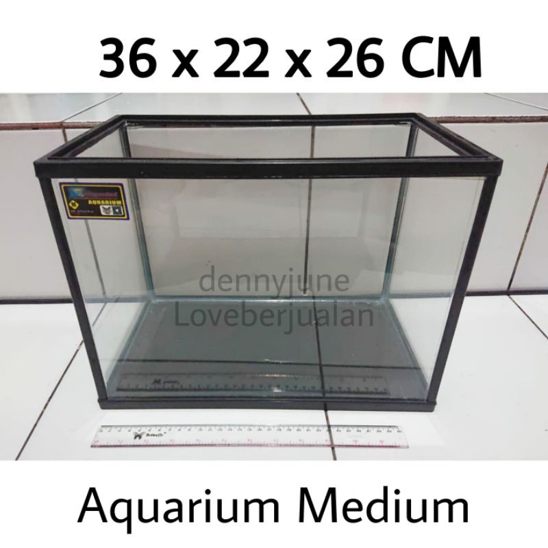 KYOTO Aquarium Triset Medium size M 36 cm  36 x 22 x 26 cm Akuarium sedang