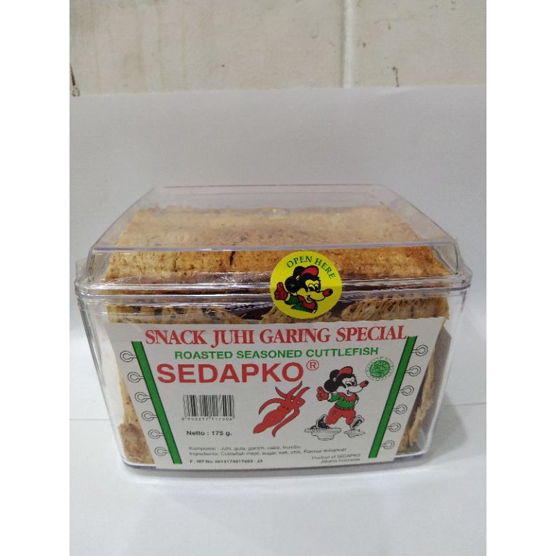 

1 pack Snack cumi garing 175 gram sedapko / Snack Juhi garing special