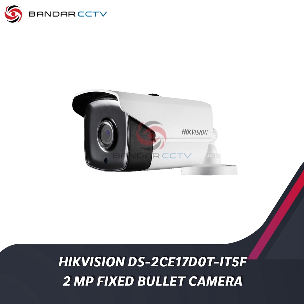 Hikvision DS 2CE17D0T IT5F 2 MP Fixed Bullet Outdoor Camera