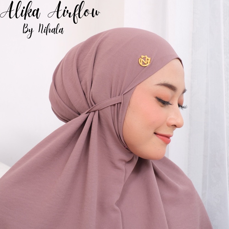 ALIKA AIRFLOW BERGO BY NIHALA bergo moslem hijab daily
