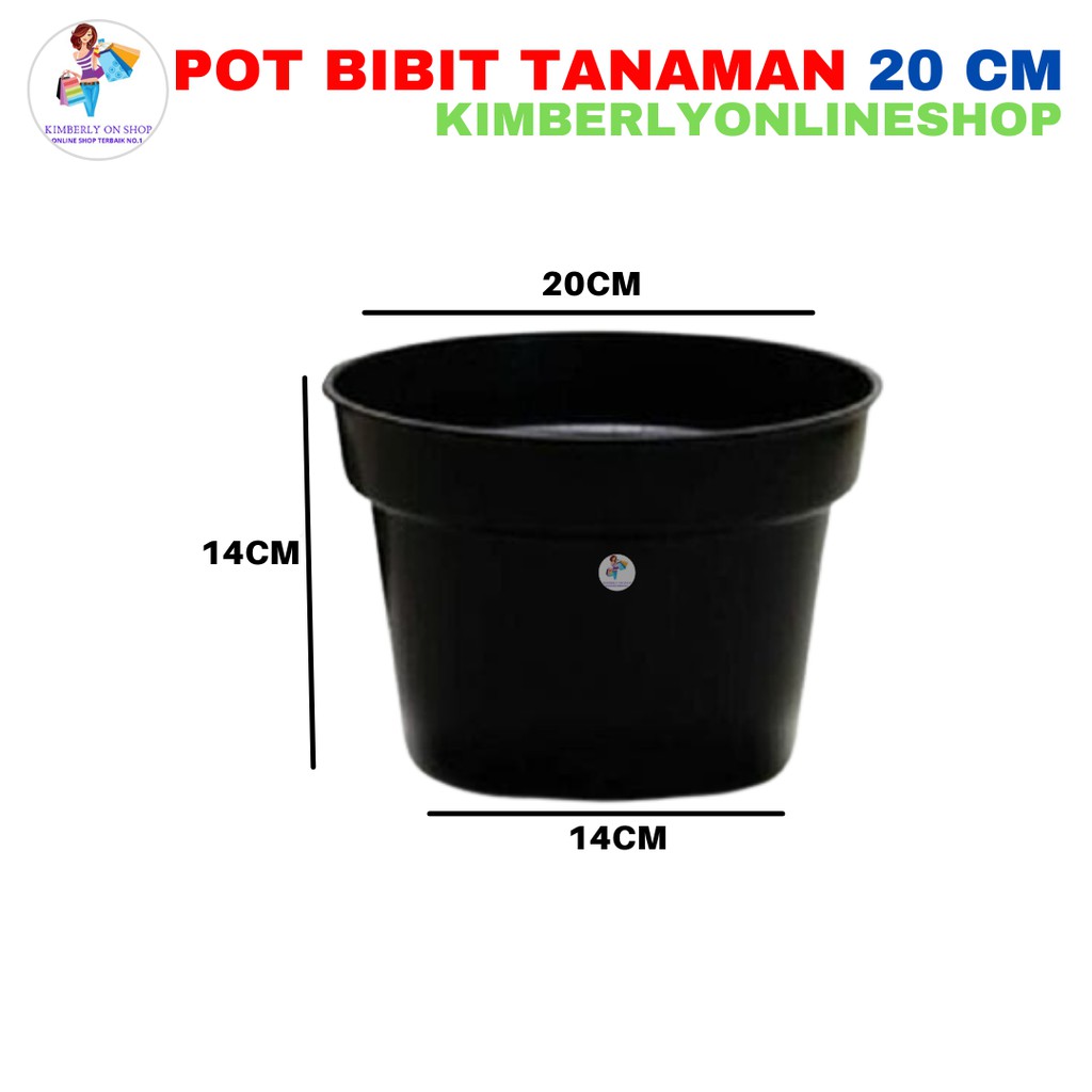 POT BUNGA PLASTIK 20cm / GROSIR POT BUNGA