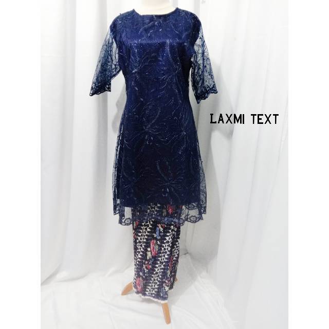 Setelan Dress Brokat + Rok Batik Prisket / baju setelan wanita  / TERMURAH