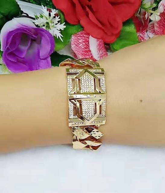 Gelang tangan Permata lapis emas 18k